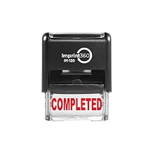 Completed Rubber Stamp with Red Ink