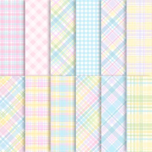 Papier scrapbooking vichy rose plié à plat pour éviter les cornes