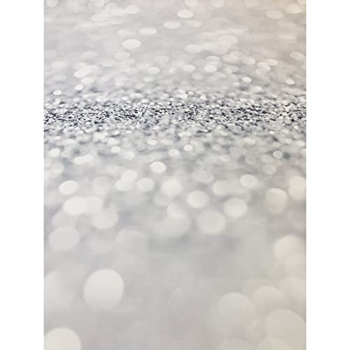 Yaoran 5X7Ft Silver Light Spot Photography Background Shiny Glitter (Non-Reflective) Sand Scale Halo Silver Background Newborn Baby Portrait Studio Props Fy-8 #TOP6