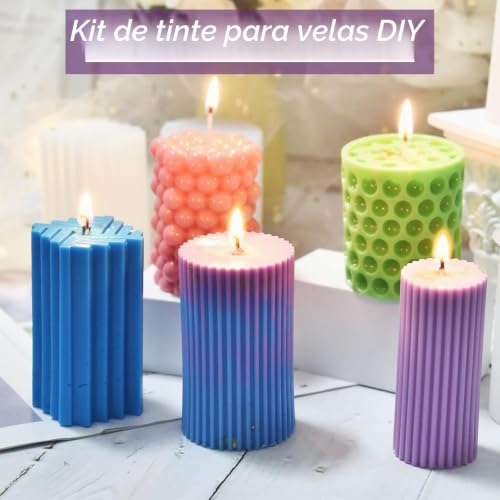 Miniatura 2 de Heveer Tintes Para Velas Colorante Para Velas Fabricación De Celas Bricolaje Para Cera De Soja Parafina 12 Colores 5g Color