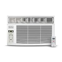 BLACK+DECKER Window Air Conditioner 10000 BTU, AC Window Unit Cools Up to 450 Square Feet, Window AC Unit with Remote Control, 3 Cooling Speeds and Fan Only Function, BD10WT6, White