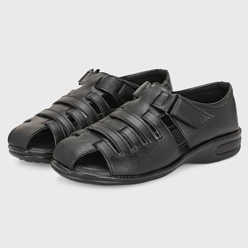 Image of Centrino Sandal for Men | Grip Insole for Stability | Modern Look with Straps | Comfortable Footwear (9780)