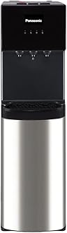 Panasonic Bottom Loading Water Dispenser, SDM-WD3438BG Black/ Stainless Steel Finish, Best for Home Kitchen & Office, Hot, Cold & Normal