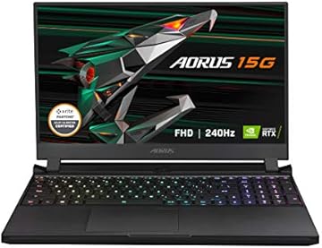 AORUS 15G YC - 15.6" FHD IPS Anti-Glare 240Hz - Intel Core i7-10870H - NVIDIA GeForce RTX 3080 8GB GDDR6, 32GB RAM, 1TB SSD, Win10 Home - Gaming Laptop (AORUS 15G YC-8US2450SH)