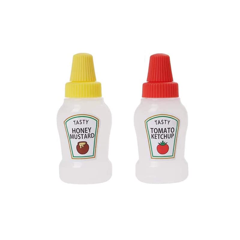 Buy Mini Ketchup Bottles, 25ml Refillable Condiment Squeeze Bottle