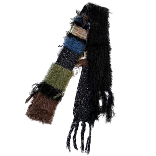 Women's Knit Scarf - Long Skinny Belt Necktie - Multicolor3