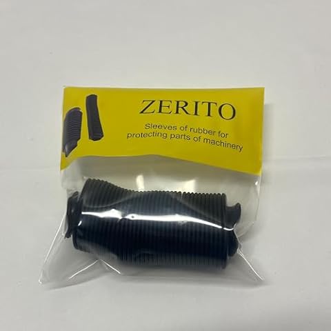 ZERITO Sleeves of Rubber for protecting Parts of Machinery,Diameter Machinery Black Rubber Flexibility Corrugated Sleeve Bellows. Cover
