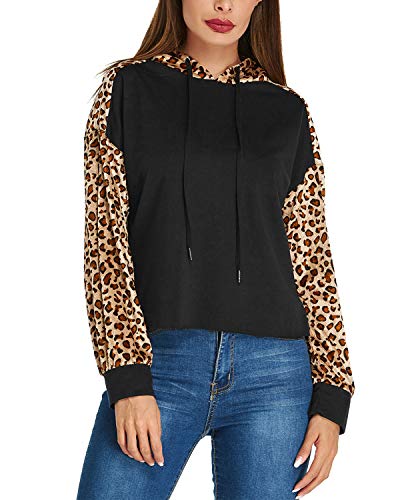 SUNNYME Sudadera con Capucha para Mujer Sudaderas para Mujer Abrigo Pullover Tops Manga Larga