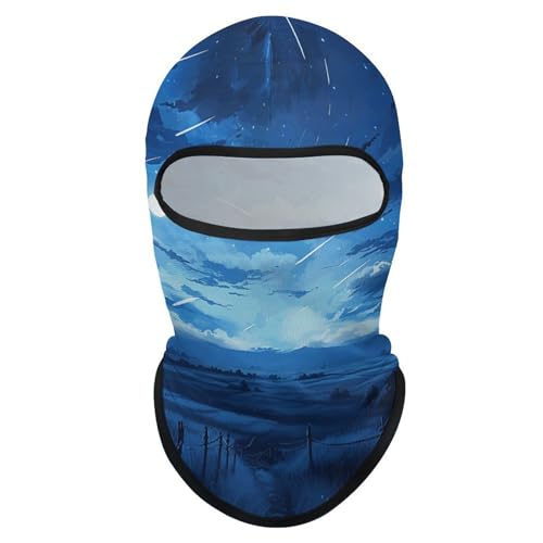 Balaclava para Hombre y Mujer Máscara para Esquí Azul Luna Rural Máscara de Cara Completa Cubierta Facial para Ciclismo miniatura 7