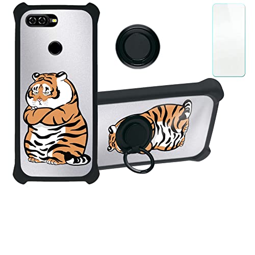 jioeuinly Blu G50 Mega Case Compatible with Blu G50 Mega 2022 Phone Case Cover [with Tempered Glass Screen Protector][Hard PC + Soft Silicone][Silver Reflect Light] DYH-PH