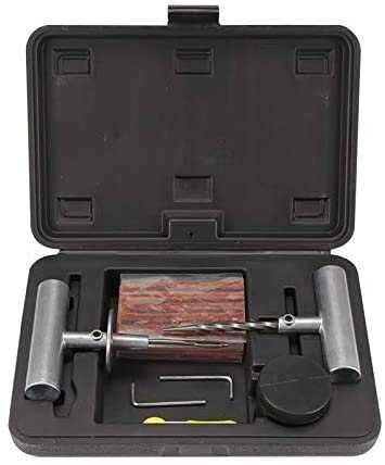 Kit de reparación de neumáticos de coche, furgoneta, motocicleta, bicicleta, herramientas de reparación de neumáticos de emergencia, kit de reparación de pinchazos de neumáticos sin cámara