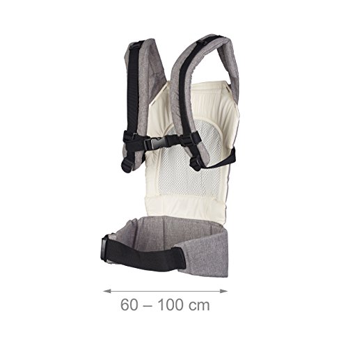 little Choice Urban Chic Babydrager, ergonomische buikdrager vanaf 3 maanden, comfortabele rugdrager met zonwering… - Image 4
