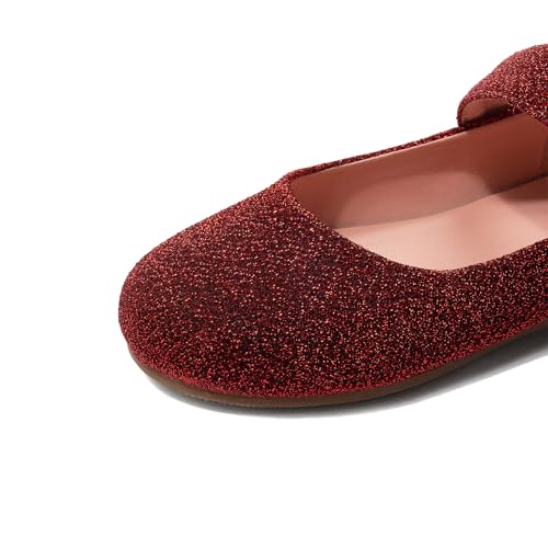 Girl's Retro Penny Pearl Strap Closed Square Toe Low Chunky Heel Snap Comfortable Ballets Work Vintage Office Flats Formal Occasion Concise Dating Wedding Casual Daily Wear Shoes4