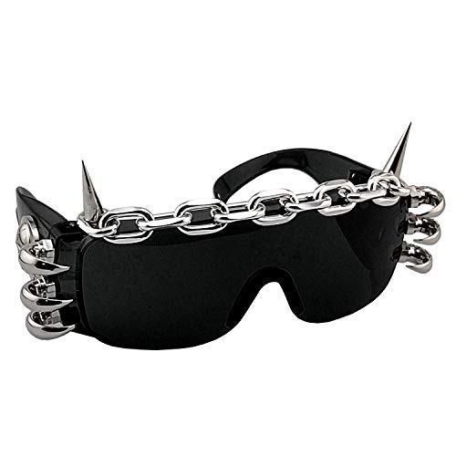 punk rock studded cosply dancing glasses cool men/lady sunglasses3