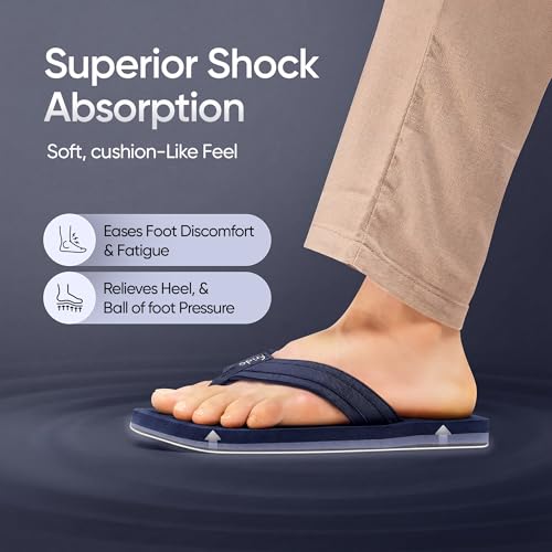 Image of Frido Cloud Comfort Slippers for Women & Men | Available in 2 Options- Arch Support & Without Arch |Orthopedic Soft Home Chappal Unisex Slipper, House Slipper with Anti-Skid Sole for Home Use & Casual