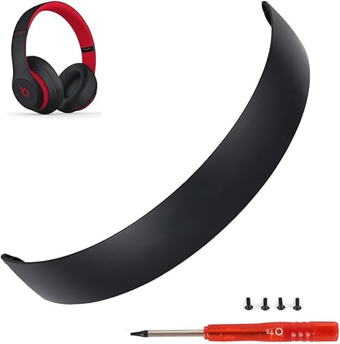 MinHutYa �����p�X�^�W�I3�g�b�v�w�b�h�o���h�C�����i Beats Studio3 Wireless Studio 2.0���C�����X�I�[�o�[�C���[�w�b�h�t�H���ɑΉ� (�u���b�N-���b�h)