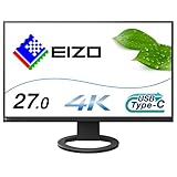 【Amazon.co.jp限定】EIZO 疲れ目軽減モニター | FlexScan EV2740S-AMZBK | 27.0型4K・USB Type-C(70W給電)・スタンド可動・ブラック