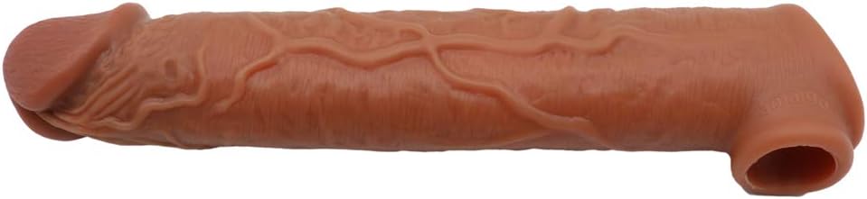 2019 Coffee 11 INCH Silicone Add 2" Toy Enlarger Extension Extender Sleeve Enlarger