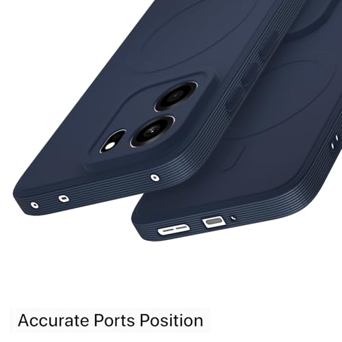 Image of Pikkme Back Cover for OnePlus Nord CE 6 5G Soft Matte Silicone Mag-Safe Design (Mag-Safe Not Support) Camera Protection | Slim Fit Bumper Cover (Blue)