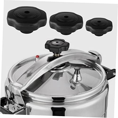 Juego de 4 Perillas de Repuesto para Tapa de Olla a Presión IMIKEYA de Plástico Negro Resistente al Calor miniatura 4