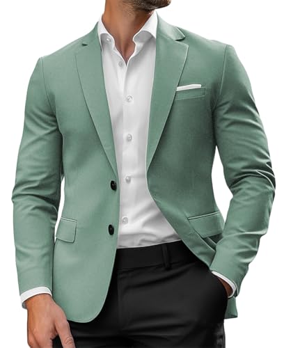 Mens Blazer Casual Sport Coats for Men Slim Fit Two Button