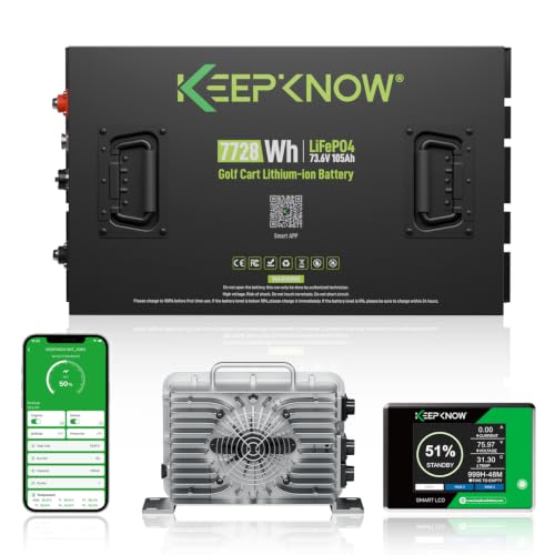 72V 105Ah Golf Cart Battery, EVE105 Grade‑A Cells 250A