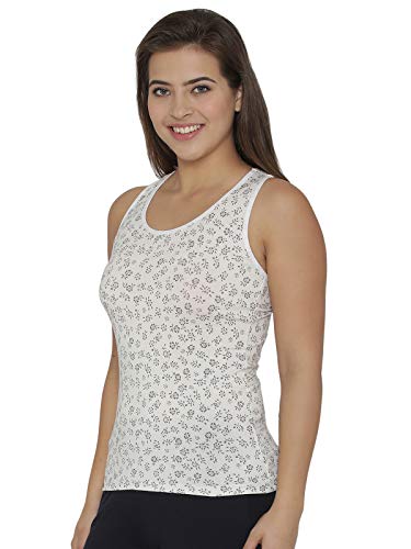 Image of Clovia Women's Cotton Printed Tank Top with Racerback