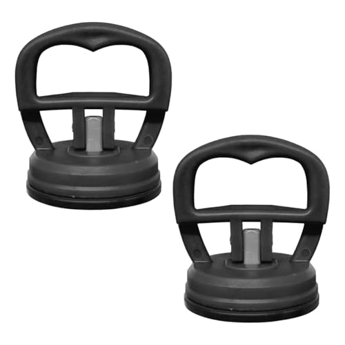 ZIMISI 2PCS Car Dent Puller, Car Dent Puller Remover Tool with Handle Lifter, Powerful Suction Cup Dent Repair Kit, Vehicle Body Repair Tool for Glass and Tiles Lifting, and Objects Moving (Black)