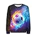 JEOCODY Cool Soccer Sweatshirts for Boys 8-10 Long Sleeve Crew Neck Casual Pullover Shirt Spring Outfits Fall Fashion Clothes for Youth Teens School Outfits