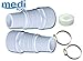 Produktbild mediPOOL Set - Schlauchtülle, Pumpenanschluss, 32/38 mit 1 1/2" Außengewinde - 2 Stück, Schlauchbinder, Schlauchschellen Edelstahl V2A für Schlauch Ø 32 + 38mm - 2 Stk, Teflonband 12m Länge 12mm breit - 1 Stück