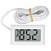Cyfrowy termometr, elektroniczny przewodowy mini przyrząd do pomiaru temperatury Pomiar temperatury do pomiaru temperatury(biały)