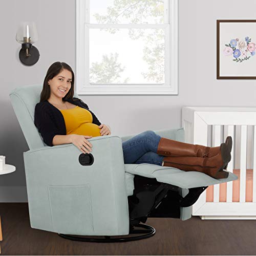Evolur Raleigh Rocker In Light Blue Nursery Gliders/Recliners, Wood, Pack Of 1 #TOP5