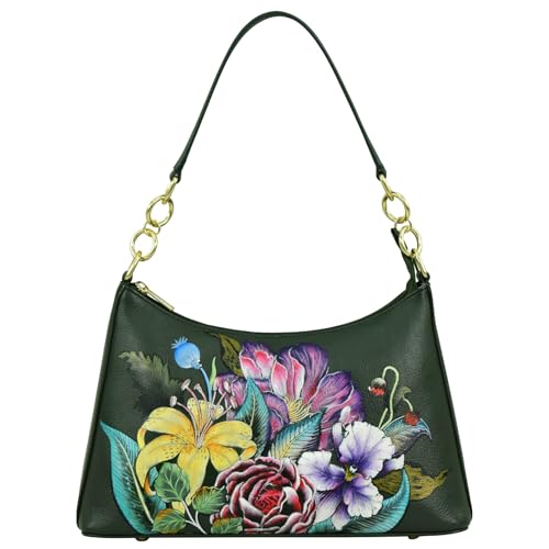 Image of Anuschka Women's Original Hand-Painted Genuine Leather Hobo with Chain Strap