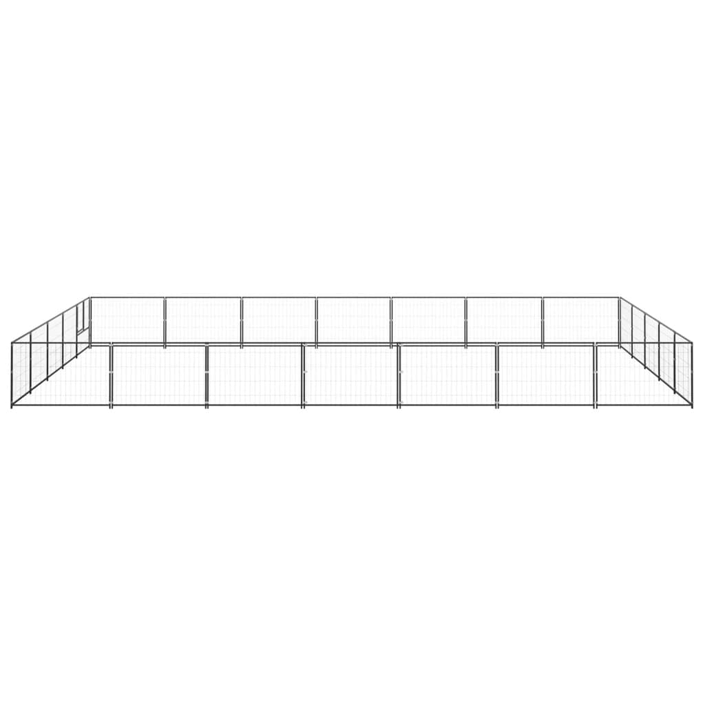 Artykuły dla zwierząt - hodowla psów czarna 35 m² stal-zwierzęta i artykuły dla zwierząt domowych