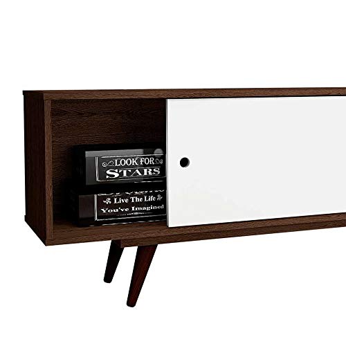 Rack Retrô Goslar Rustik Carvalho e Amarelo 162 cm