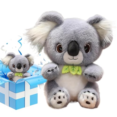 Doudou koala en peluche douce pour l'éveil des bébés filles et garçons