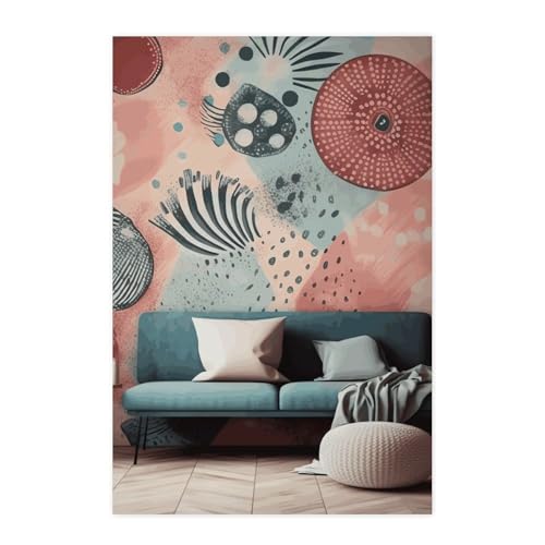 Poster décoratif vintage à décoller et coller pour relooker un mur de chambre
