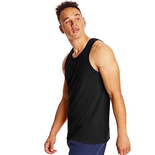 Hanes Men’s Performance Tank, X-Temp Moisture-Wicking Tank Top, Solid Colors, 2-Pack4