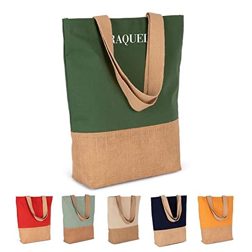 Genérico Bolsa de Yute Personalizada con el Nombre que quieras, Bolsa reutilizable, Bolso Tote