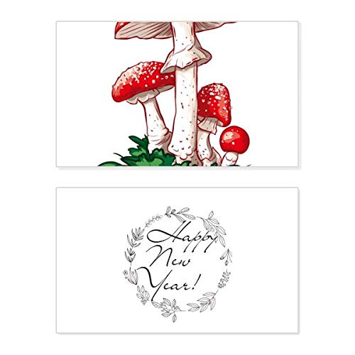 Carte de vœux Champignon Rouge pour sublimer vos messages de Nouvel An au coin du feu