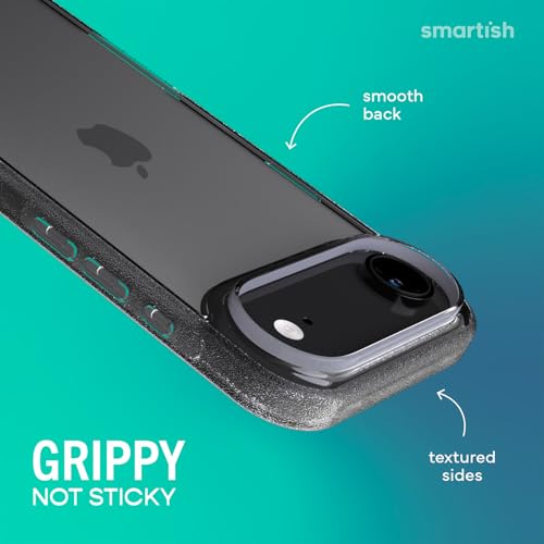 Image of Smartish iPhone Air Clear Case - Gripmunk [Lightweight + Protective] Anti-Yellowing Slim Case - Drop Tested Ultra Thin Grip Cover for Apple iPhone Air - Clearly Clear