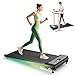 UREVO Compact Under Desk Treadmill with 2.5HP Quiet Motor, Slim Walking Pad with 6-point Shock Absorption, 38x90cm Running Area designed for Home/Office