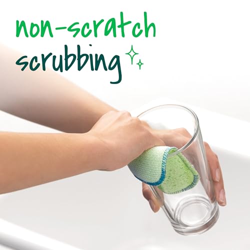 Image of Scotch-Brite Dobie Scrub & Wipe Cloths,Sponge Cloths for Cleaning Kitchen,Bathroom,and Household,Dobie Scrub and Wipe Cloth Absorbs-and Doesn't Scratch,2 Cleaning-Cloths,(Pack of 12)