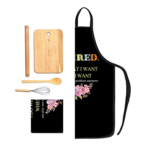 Retirement Apron Kitchen Cooking Aprons For Women Aprons Happy Retirement Gifts For Men Woman Family Friends #TOP2