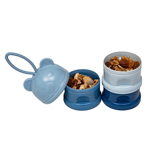 Buba Potes Empilhaveis Para Leite Em Po E Snack Azul