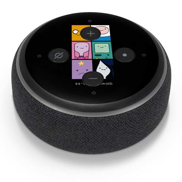 Skinit Decal Audio Skin Compatible with Amazon Echo Dot 3 - Officially Licensed Adult Swim Adventure Time Character Tiles Design