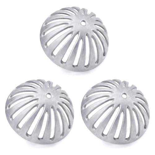 osseph Floor Sink Strainer, Floor Drain Strainer, Heavy Duty Aluminum Dome Drain Cover, Floor Drain Cover for Restaurant, Home, Garden, Kitchen, Mall, Bar or Buffet 5-1/2" W x 2-1/4"H(3PCS) by osseph - Used condition - US$35.92