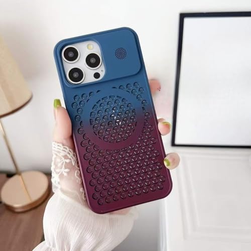 Coque magnétique d'aromathérapie dégradée pour rester serein avec votre iPhone 16 Pro Max