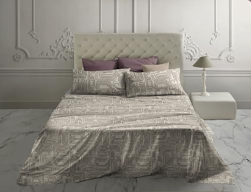 Drap en percale de coton Laura Biagiotti pour lit double Enif