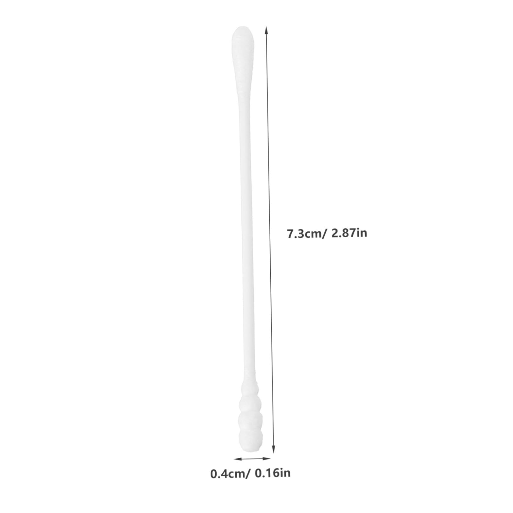 Veemoon 200pcs Baby Care Cotton Buds 74mm Double-headed Swabs for Makeup and Crafts